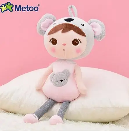 Koala Metoo кукла Анджела 50 см kawaii Плюшевые игрушки в виде животных с плюшевой набивкой детские игрушки из мультфильмов, подарок на день рождения коала "Панда" Олень "Божья коровка клубника - Цвет: Koala