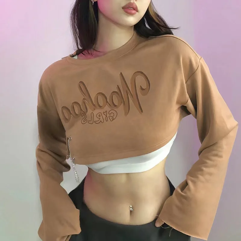 

Женский свитер с коротким рукавом и круглым вырезом, свободного покроя