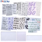 DIY Алфавит приветствие печенье резак узор тиснитель штамп липкий Famliy член Праздник Вечеринка украшения помадка Инструменты для торта