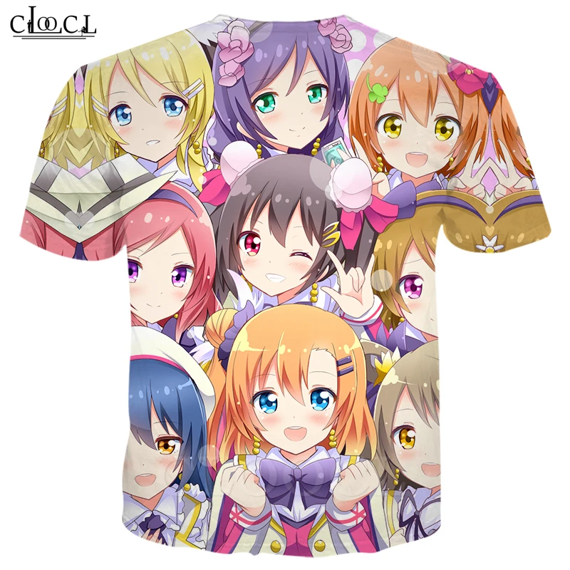 

Hot Sale Classic Anime Love Live 3D Printed T-shirt Unisex Fashion Casual Short Sleeve Harajuku Roun Neck OversizeTops