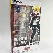 BORUTO UZUMAKI SHF Super Action Figure Model Anime Boruto Ninja PVC Doll Toys for Children Collectible Birthday Gift Box Packing