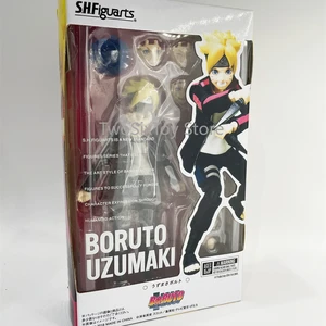 boruto uzumaki shf super action figure model anime boruto ninja pvc doll toys for children collectible birthday gift box packing free global shipping