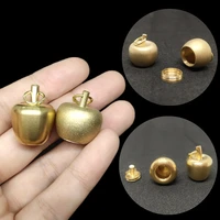 brass pendant apple shape jarurnbottle pendant can be opened necklacekeychainbackpackcar pendant accessories