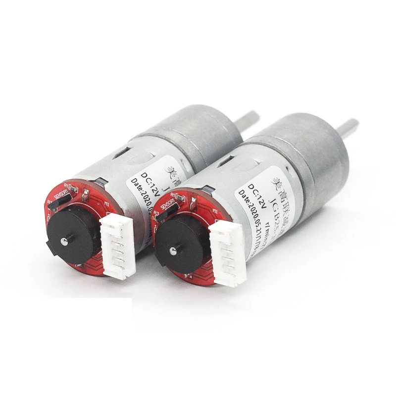 

Hall Belt Encoder 370 DC Deceleration Motor Synchronous Speed Metal Gearbox Deceleration Motor 6v12v24