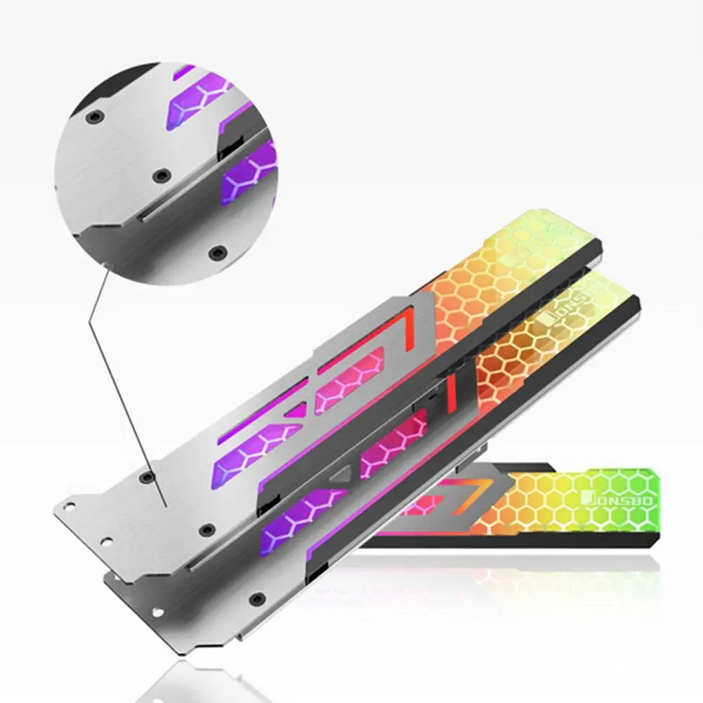 Jonsbo V3 RGB видеокарта с поддержкой рамки 12 В 3 Pin автоматический светодиодный
