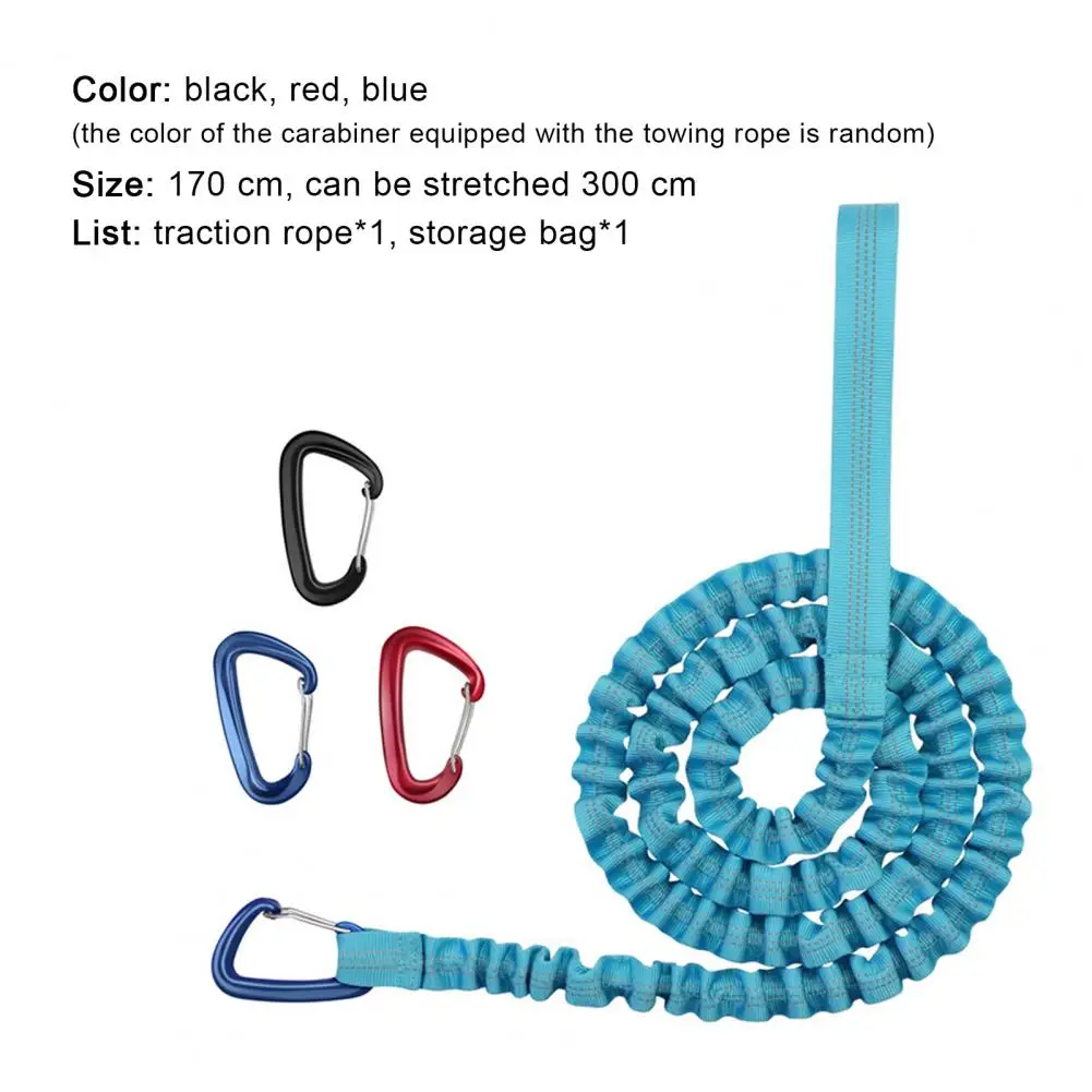 

Bike Tow Rope Shock Absorb Carabiner Design Accessory Compatible with Any Bicycle Tow Rope for Outdoor