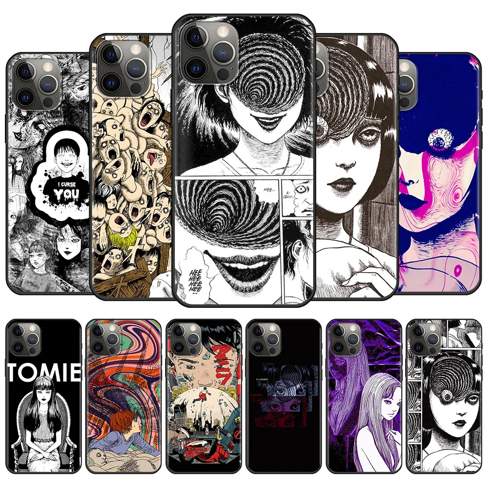 

Phone Case For Apple iPhone 11 13 12 Pro Max Mini XR X 7 6S 8 Plus 5 5S XS SE(2020) Coque Junji Ito Terror Horror Anime