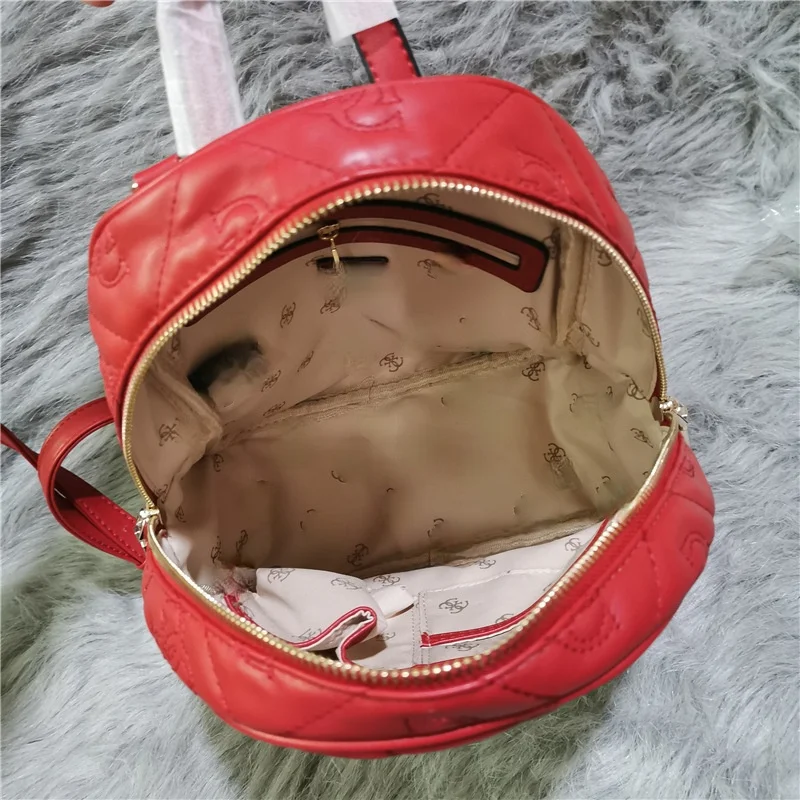 

New Liu Ding Backpack Fashion Trend Solid Color Bag Handbag Diamond Plaid Bag Women