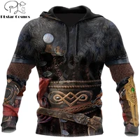 vikings warrior armor tattoo 3d printing autumn men hoodie unisex cosplay hooded sweatshirt casual jacket tracksuit dw724