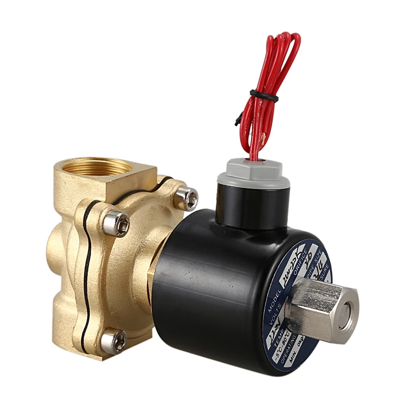 

3/4inch DN20 Normally Open N/O Brass Electric Solenoid Valve 220V Pneumatic Valve for Water Oil Gas