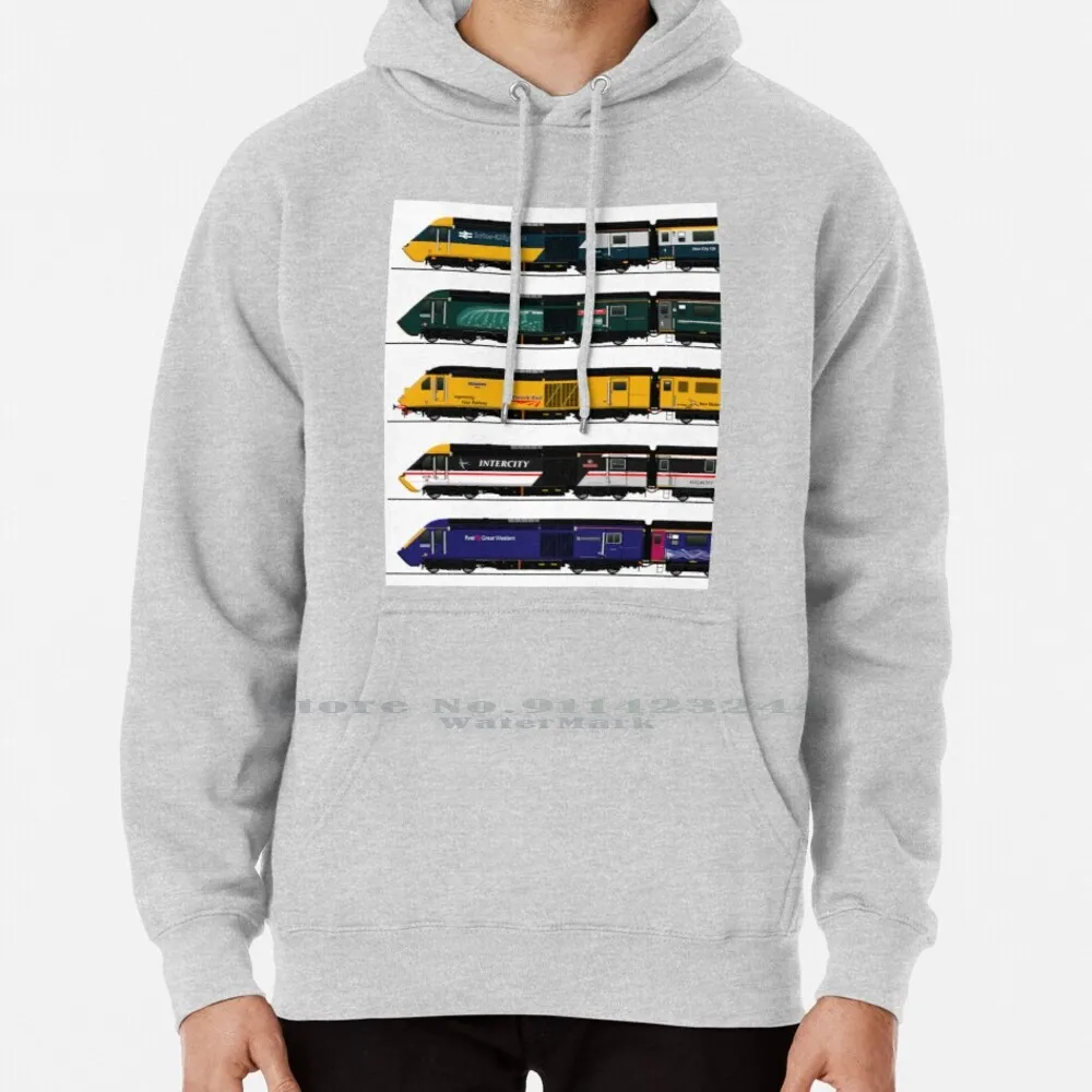 

Class 43 Intercity 125 Locomotives Hoodie Sweater 6xl Cotton Intercity 125 Class 43 Hst British Rail Rail Gwr Fgw Great Western