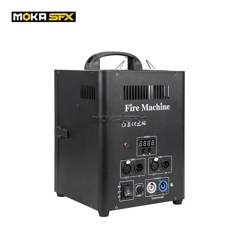 MOKA SFX Double Head Fire Machine Shot 4m DMX Stage Flame Thrower Stage Flame Projector Machine For Party Stage Effect