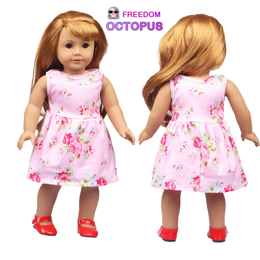 Платье в цветочек для куклы 18 дюймов | Игрушки и хобби