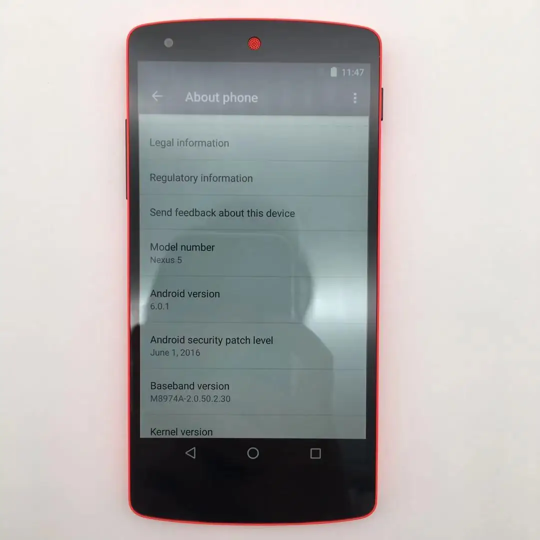 Восстановленный Оригинальный разблокированный мобильный телефон LG Nexus 5 4G камера