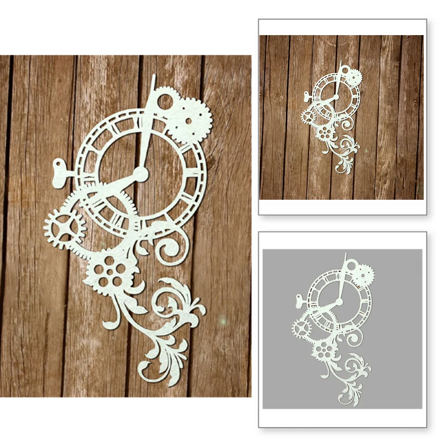 Стимпанк стиль часы Металлические Вырубные штампы мышь год DIY трафареты для