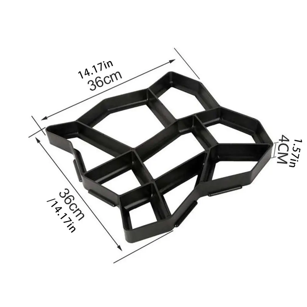 

New DIY Plastic Path Maker Mold Paving Cement Brick Molds Stone Floor Road Concrete Molds Pavement For Garden Home Patio Maker