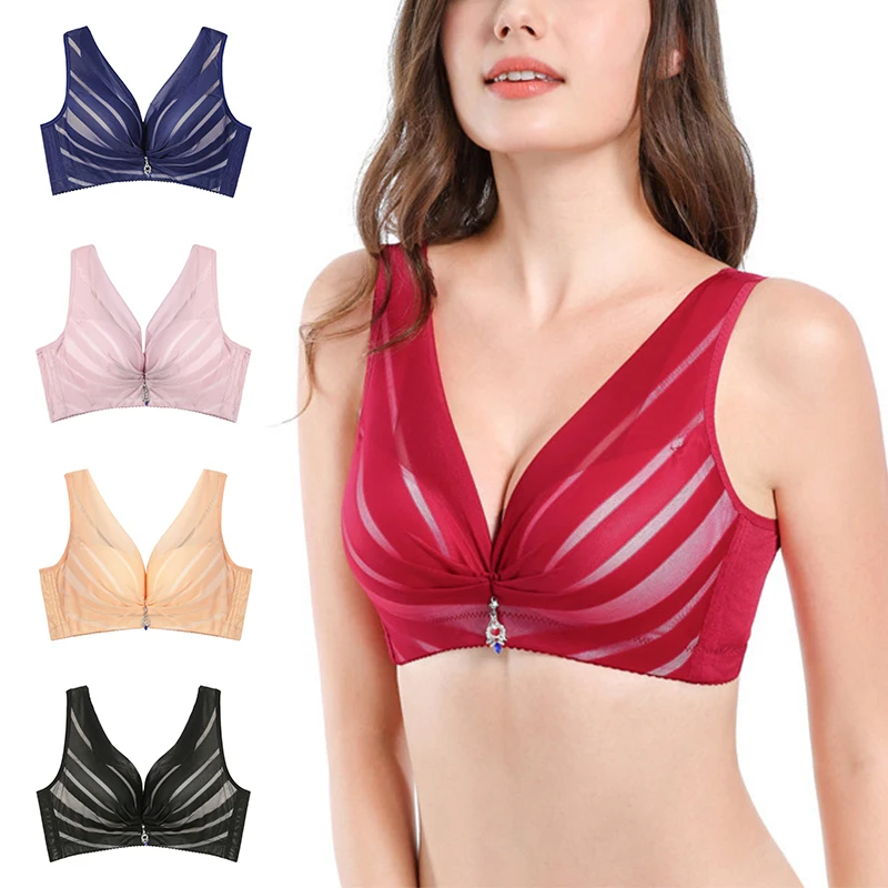 

Женский бюстгальтер без косточек, тонкий бюстгальтер пуш-ап с полной чашкой, кружевное нижнее белье, большой размер, 1 шт., 2019