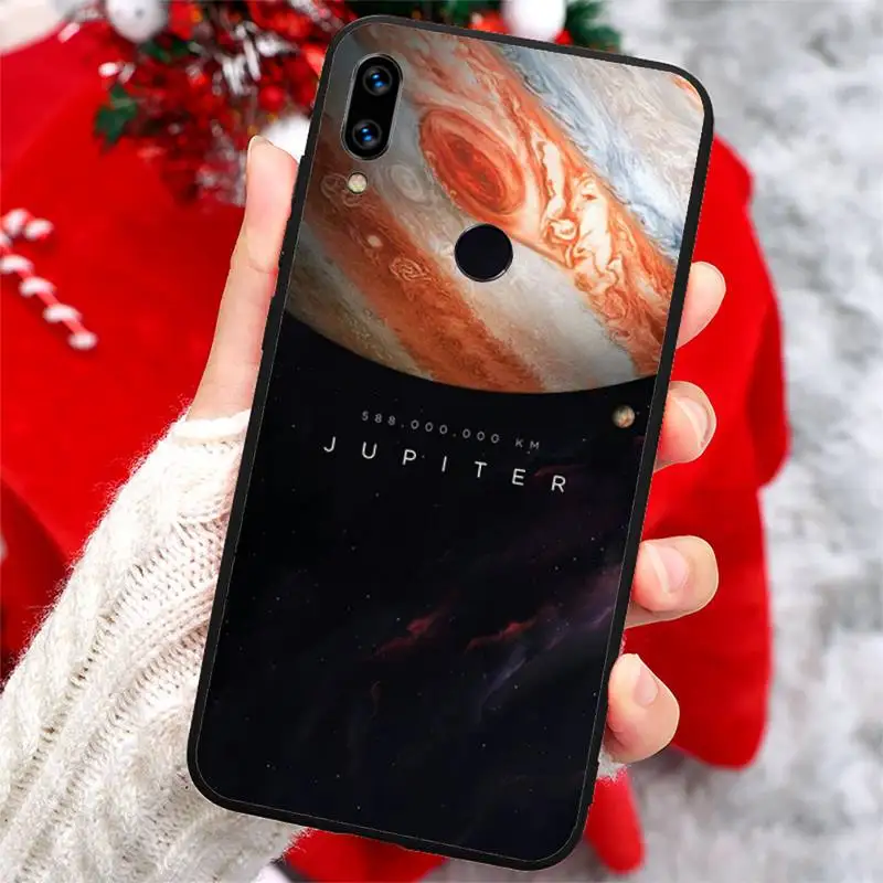 

Space Solar System Planets Earth Mars Phone Case For Xiaomi Redmi note 7 8 9 t k30 max3 9 s 10 pro lite