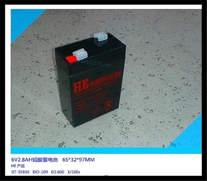 Storage Batteries 6v 2.8ah 20hr lead acid battery small recharge for emergency light electronic scale 65*32*97mm | Электроника