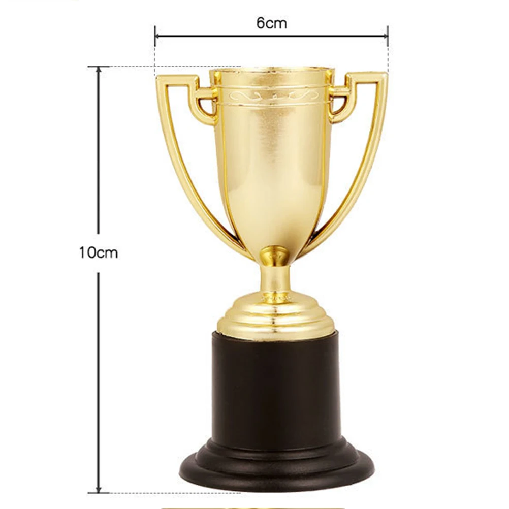 16pcs Mini Award Trophy Cup Shaped Creative Plastic Trophies Reward Prizes Students Sports Competition Celebrations | Спорт и