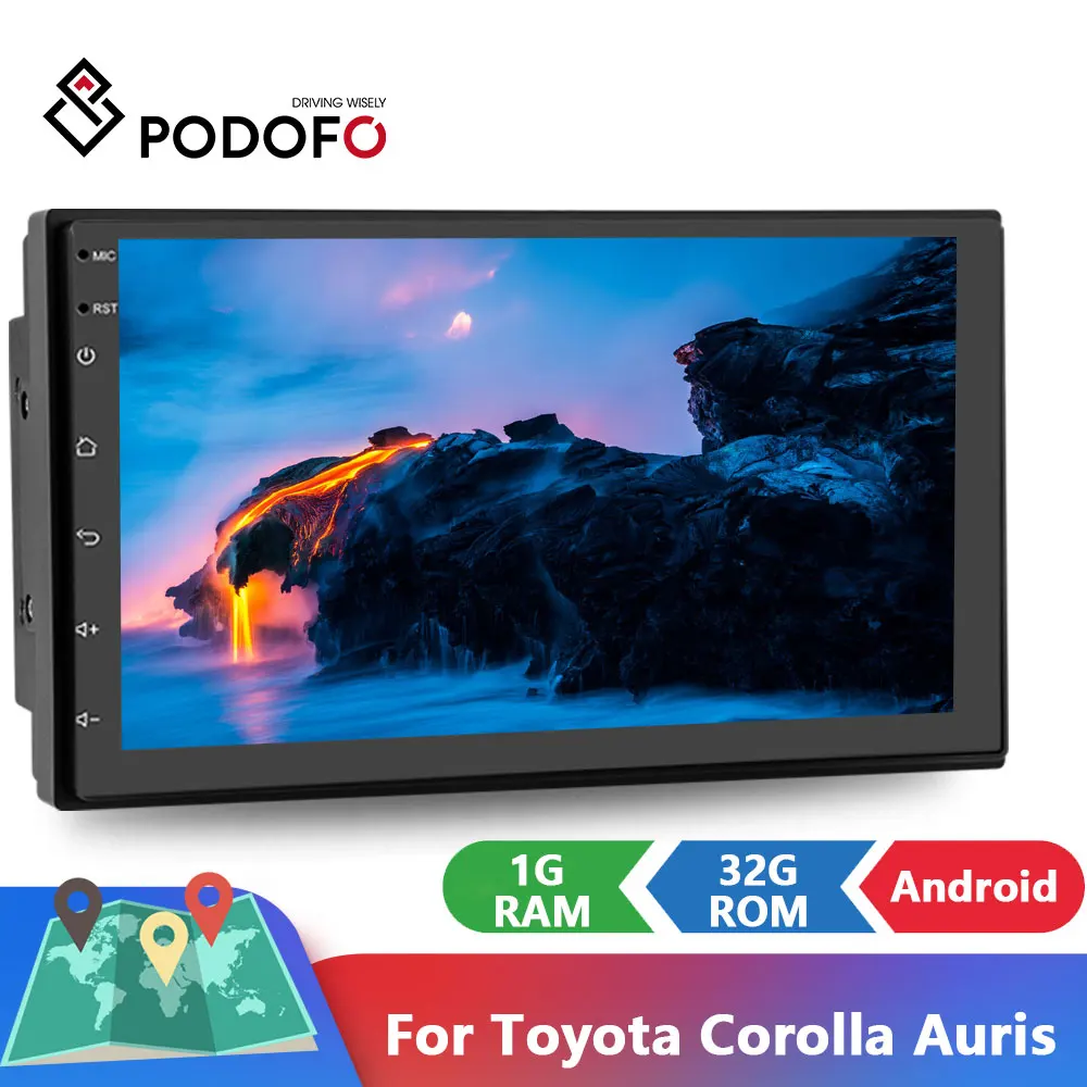 

Podofo 2 Din Car Radio 7" Bluetooth Car Multimedia Player 2din Touch Autoradio MP5 SD/FM/MP4/USB/AUX Audio Stereo Receiver