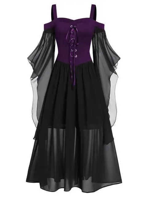 Женский Готический Ретро Косплей сказочный костюм для взрослых средневековый