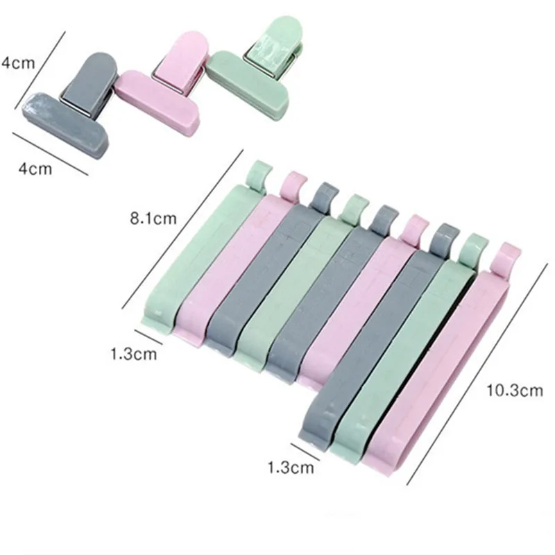 12 шт./компл. зажимы для пакетов хранения свежих продуктов кухонные
