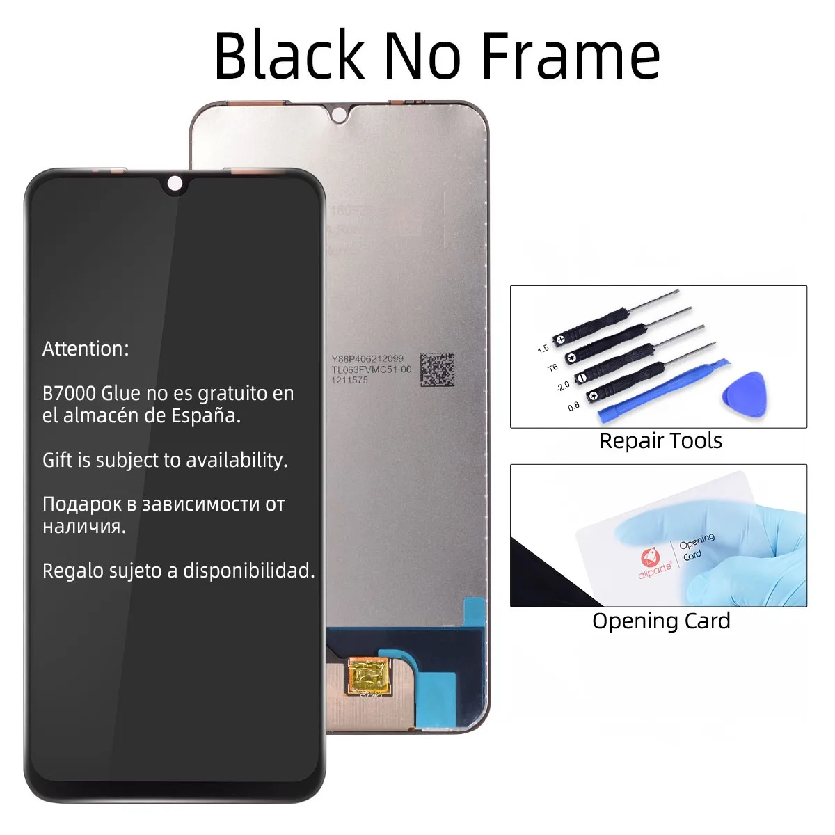 Black NO Frame 6,3 дюймов дисплей для Vivo Y97 ЖК-дисплей кодирующий преобразователь сенсорного экрана в сборе для Vivo Y97 дисплей Запасные части черный - Цвет: Black NO Frame
