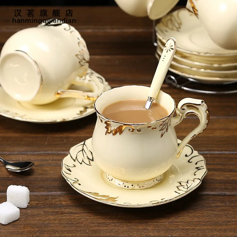 

Nordic Luxury Cup Creative Vintage High Quality Handmade Coffee Set Ceramic Utensil Cup Tazas Cafe Kitchen Drinkware DB60BD
