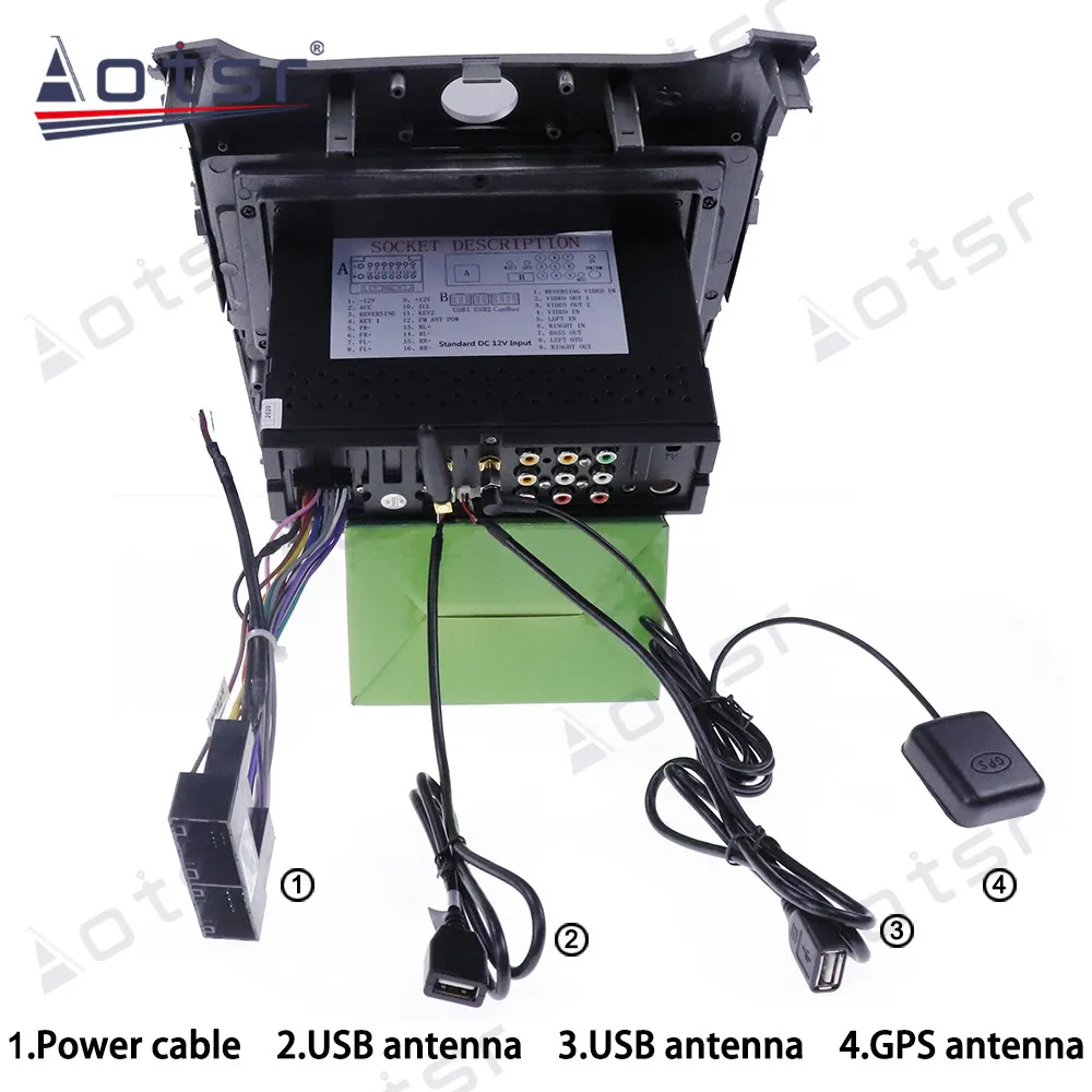 

Aotsr Android 9.0 4+64G Car Radio Player GPS Navigation DSP Car Auto Stereo Video HD Multimedia Player For Kia Cerato 2008 -2013