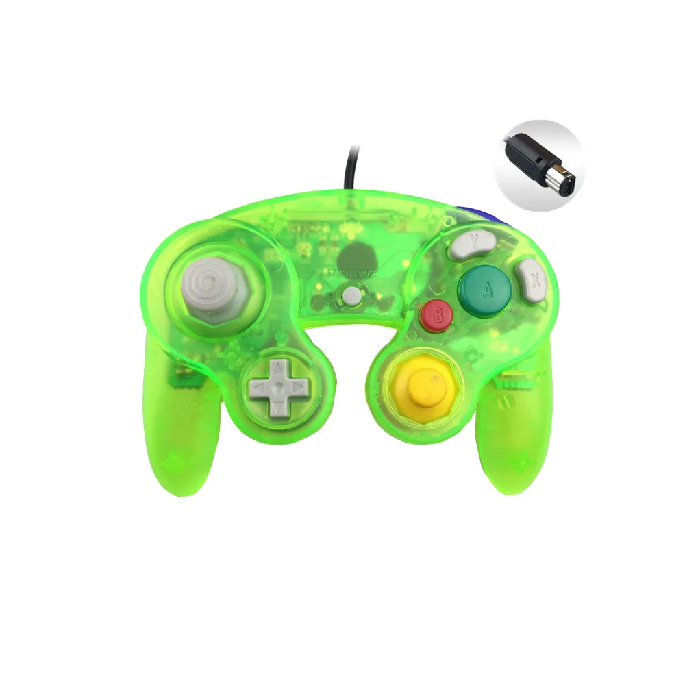 Прозрачный цветной проводной геймпад контроллер джойстик с одной точкой для