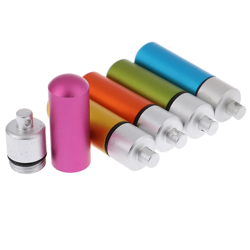 1 шт. Водонепроницаемая алюминиевая коробка для таблеток форма капсулы