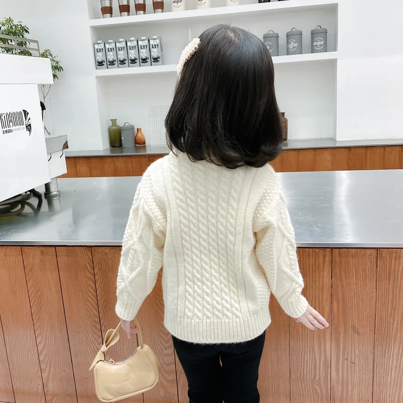 

New 2020 girl children's sweater for children middle children sweater for autumn winter baby girl sweater kids clothes