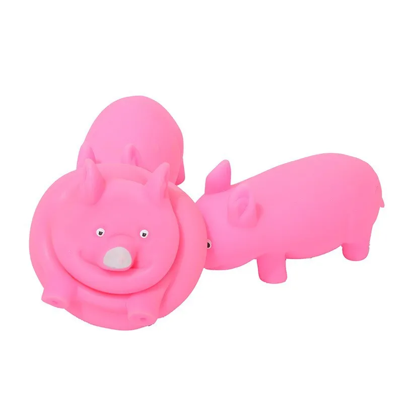 

2021 New Funny Anti Decompression Splat Ball Vent Toy Sticky Smash Water Balls Stress Relief Rubber Pink Pig Toys for Children