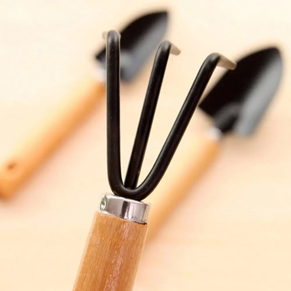 Набор мини-инструментов для сада Прочная Железная лопатка с деревянной ручкой