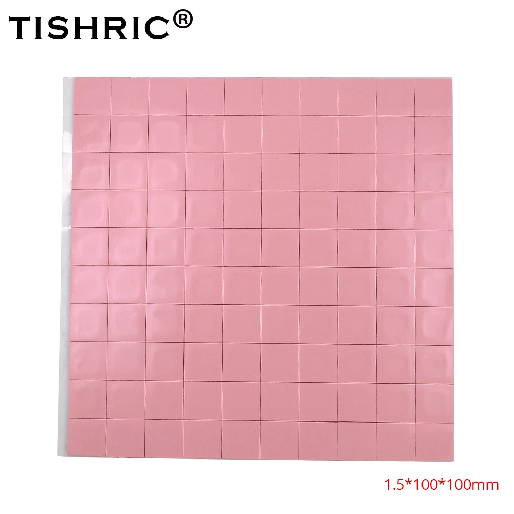 1.5mm cut TISHRIC красный радиатор теплоотвода смазка паста клей компьютер PC Вентилятор Кулер Проводящий силиконовый коврик GPU cpu термопрокладки 1 мм - Цвет лезвия: 1.5mm cut