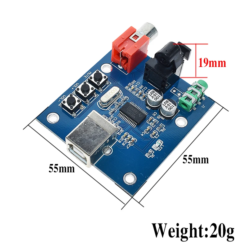 WAVGAT PCM2704 USB DAC USB мощность волоконно-оптический коаксиальный аналоговый выход для Raspberry Pi Raspbian RaspBMC Windows 7 не нужен привод