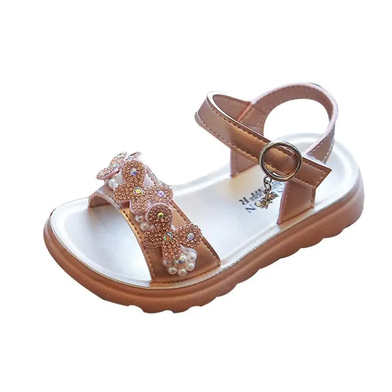 

Girls Sandals Gladiator 2021 Sweet Soft Children's Beach Shoes Kids Summer Floral Sandals Princess Fashion Cute High Quality