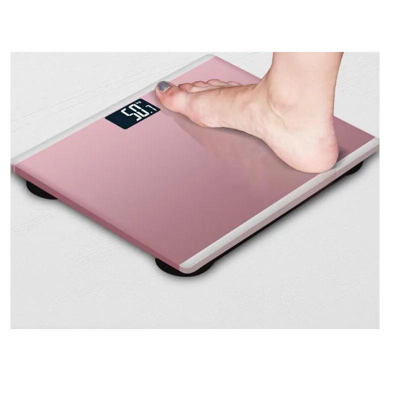 Светодиодный пол в ванной комнате человеческое тело весы из Стекла Умный дом