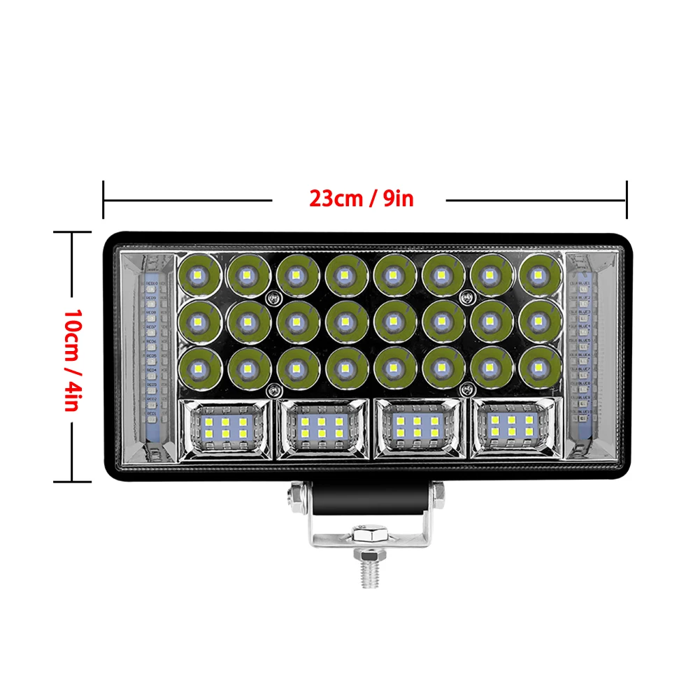 

12V/24V 204W 68LED Work Light Spotlight Car SUV ATV Off-Road Driving Fog Lamps for Project Vehicle Jeep SUV Truck Tractor