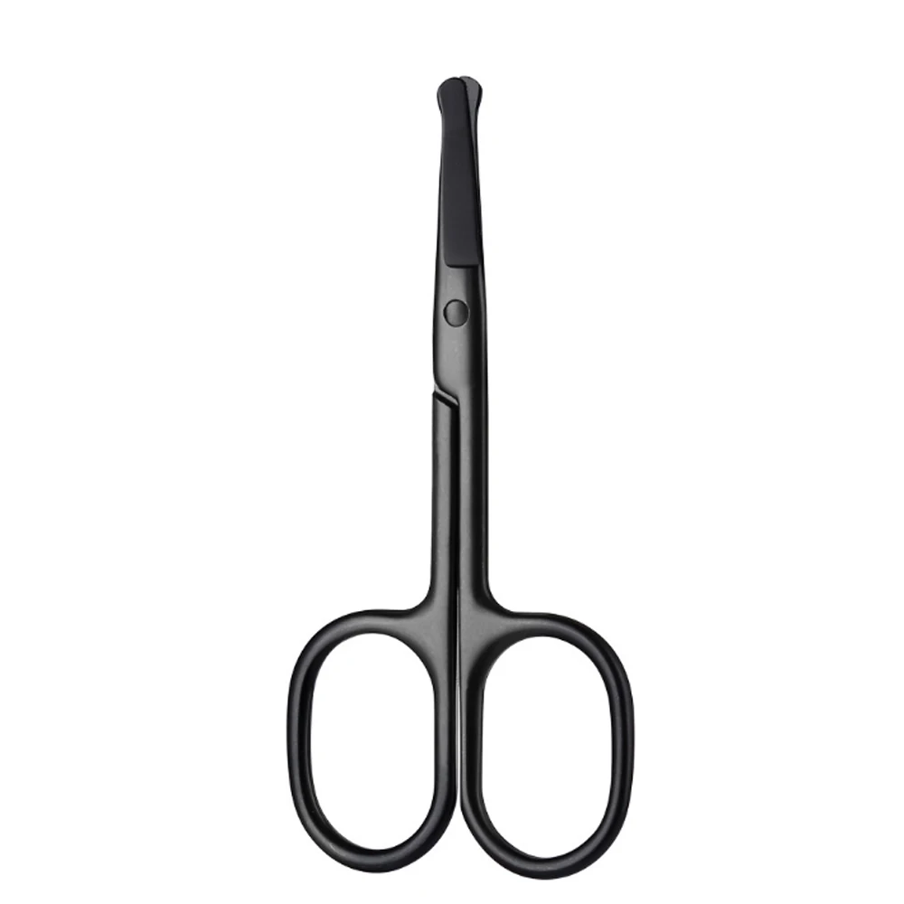 

Facial Nose Hair Scissors Eyebrow Round Head Trimming Stainless Scissors Trimming Tweezers Small Clipper Nose Hair Cut Tools