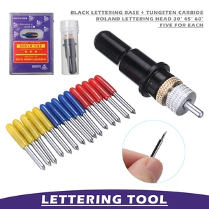 15 шт 304560 градусов виниловый резак лезвия + черный Роланд держатель лезвия для электроинструментов