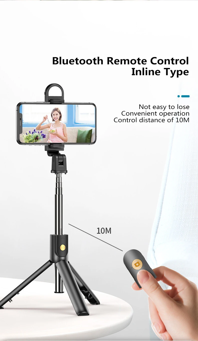 Мобильный телефон Bluetooth селфи палка K10S Универсальный заполняющий светильник