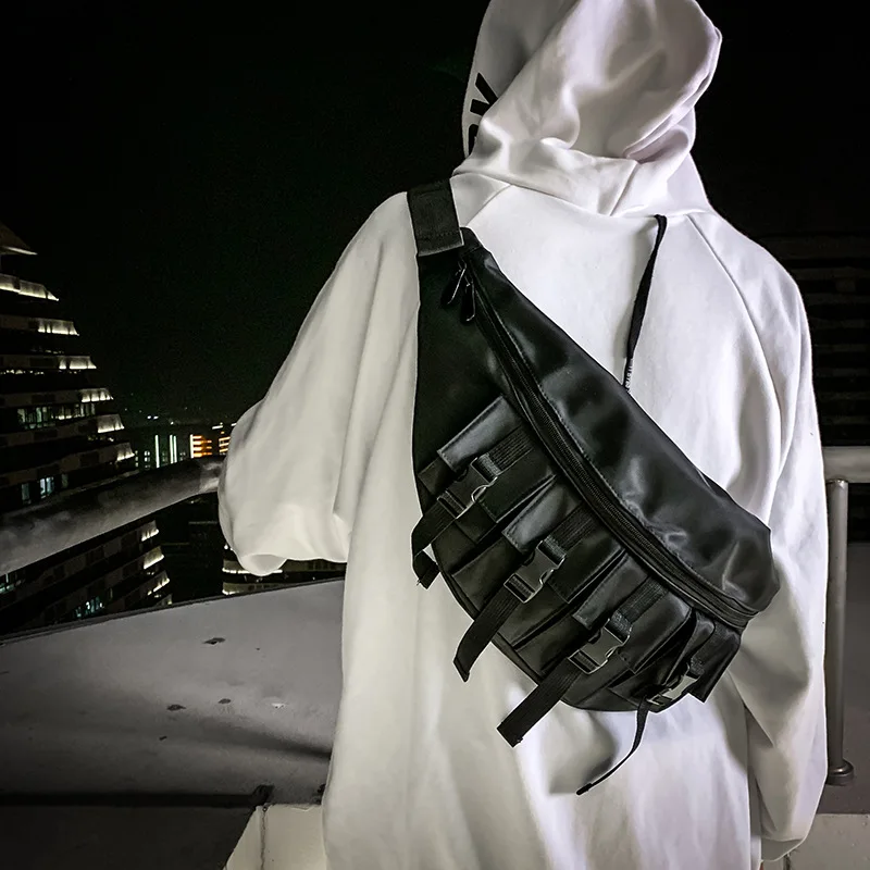 Поясная сумка Fanny Мужская водонепроницаемая модная большая нагрудная спортивная