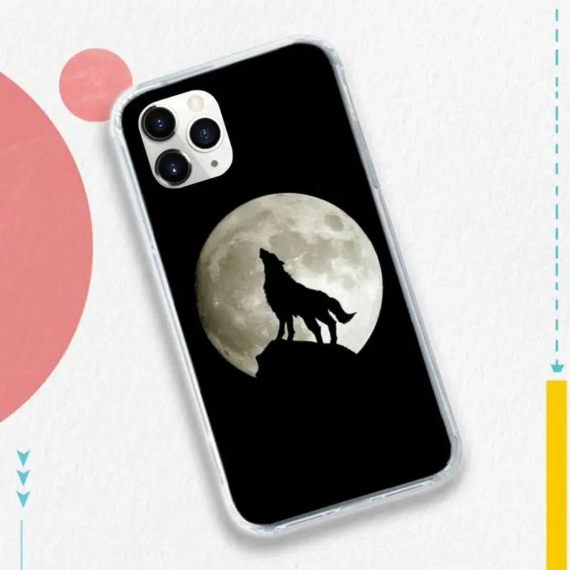 

howling wolf pictures Animal art Phone Case for iPhone 11 12 pro XS MAX 8 7 6 6S Plus X 5S SE 2020 XR