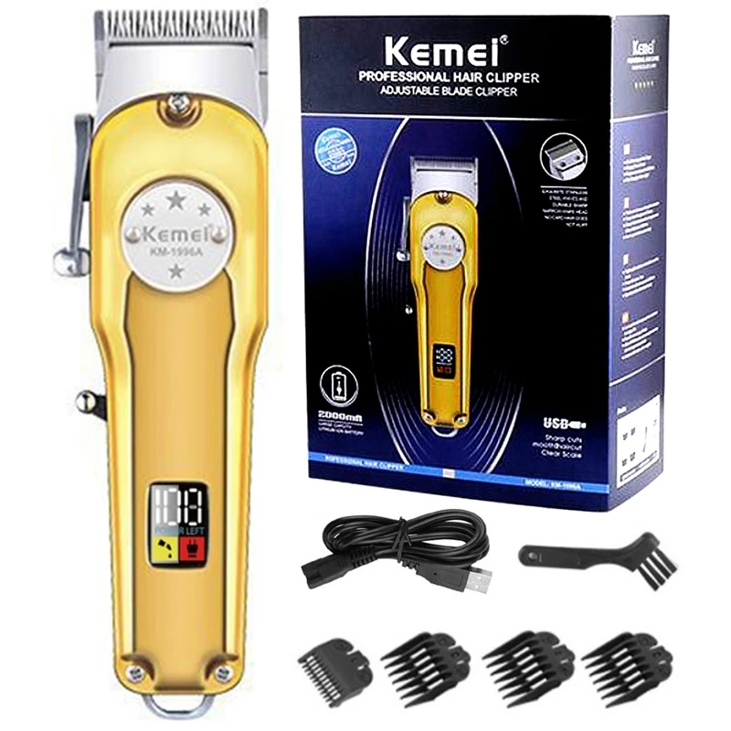 

Original cord cordless barber shop professional hair clipper electric hair trimmer for men metal shell pro haircut machine