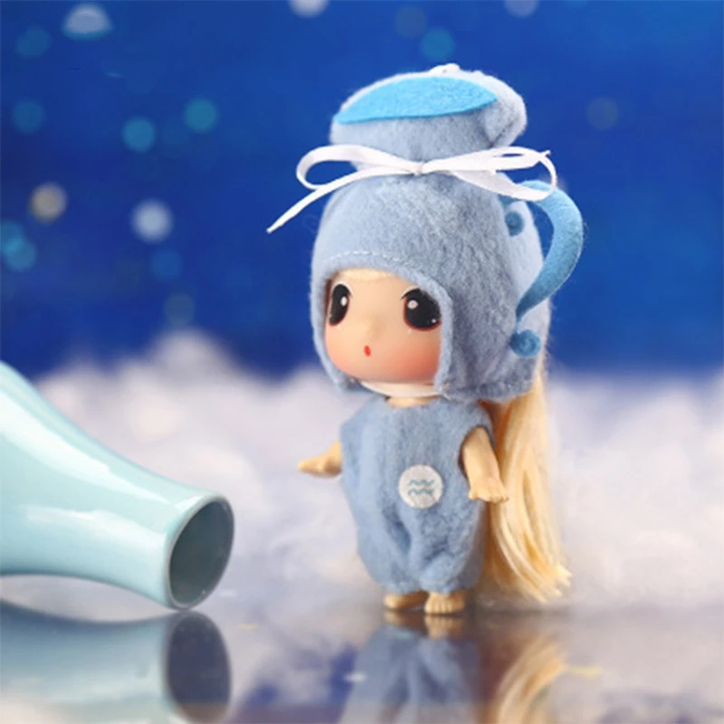 

9cm Twelve Constellations Dressed Dolls Lifelike Baby Girl Princess Doll for Kids Children Toy Birthday Gift