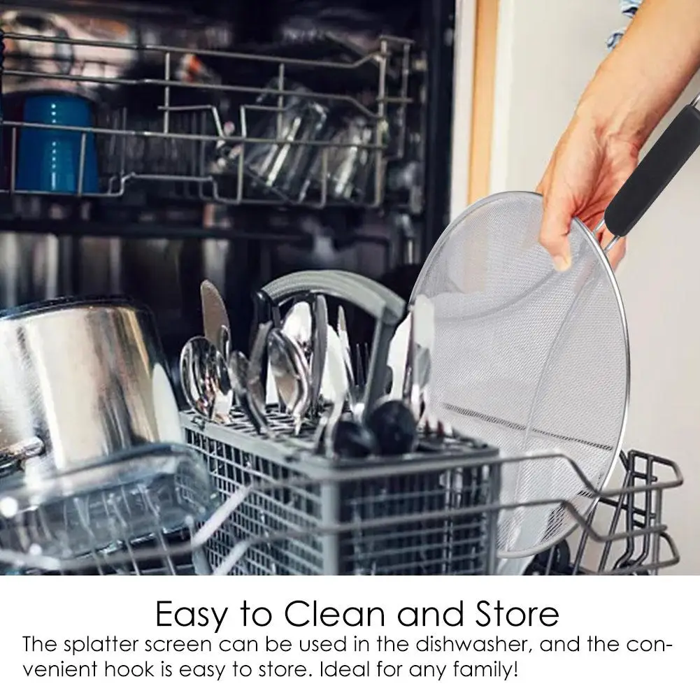 Защита от брызг ультратонкая сетка сито для сковороды защита смазки с ручкой из