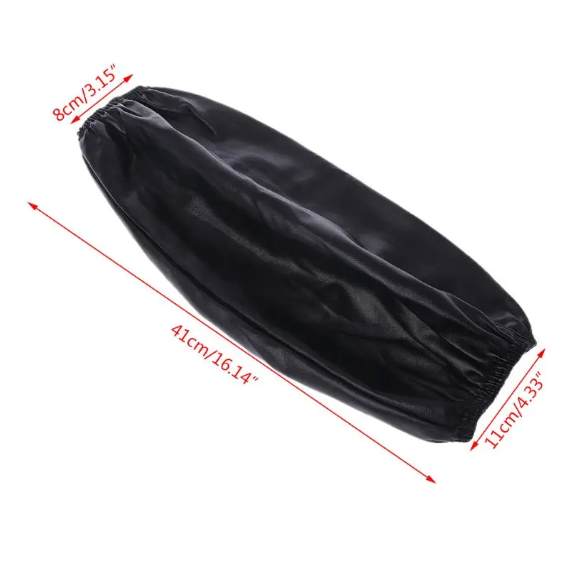 

1 Pair Waterproof Oilproof Arm Sleeves Covers Faux Leather Oversleeves Sleevelets Kitchen Tool
