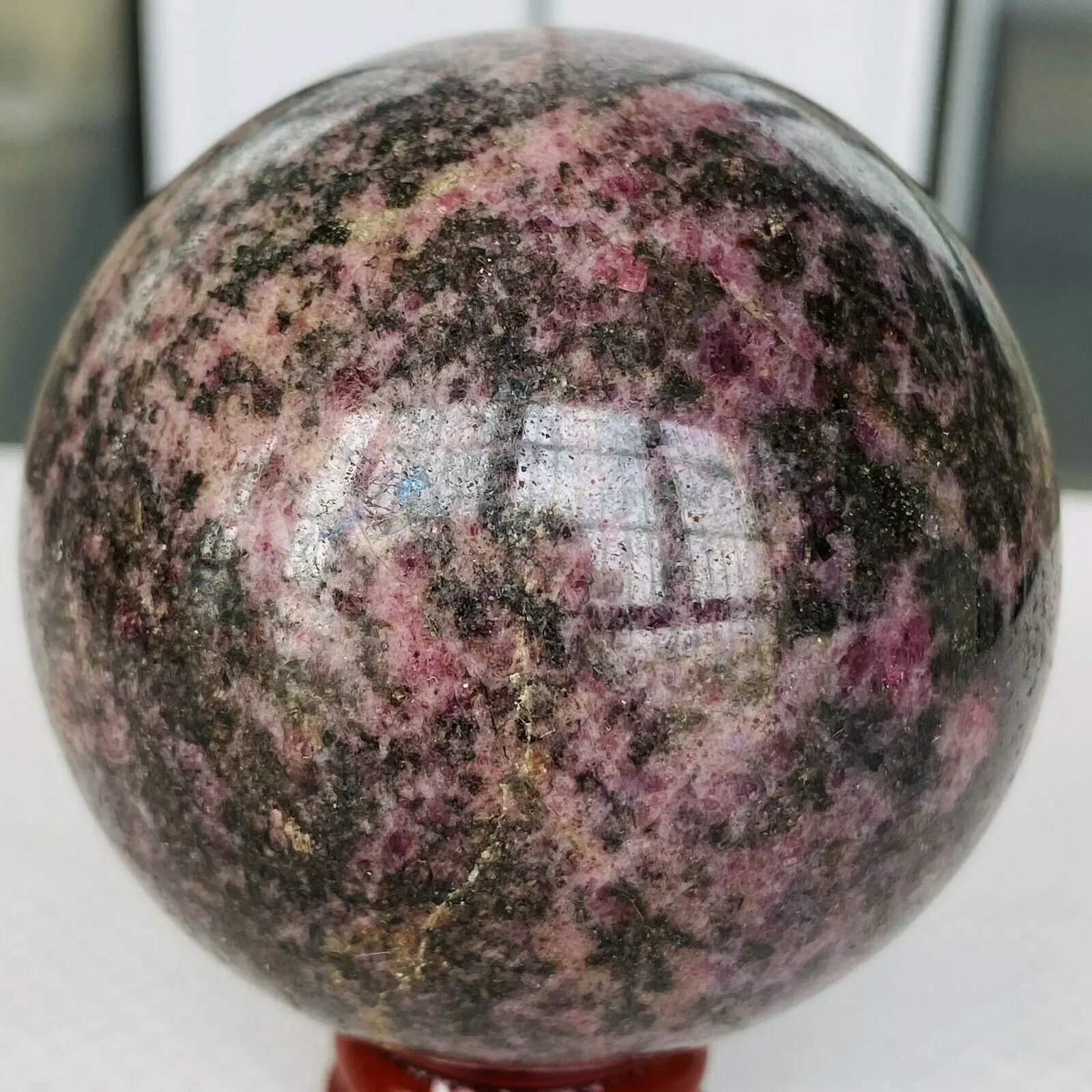 

Natural rose quartz ball crystal ball reiki healing